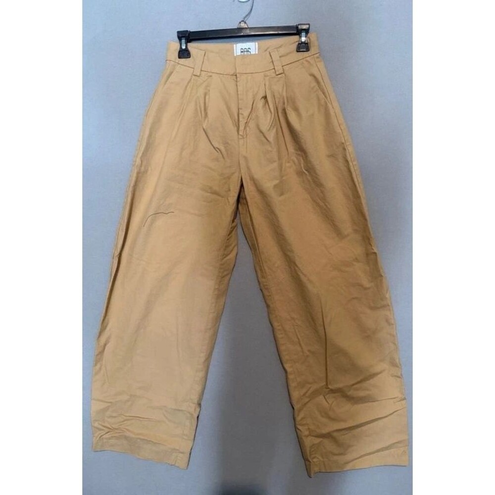 BDG Wide Leg pants Size 0 Mustar Women’s Preppy High Waisted 100% Cotton